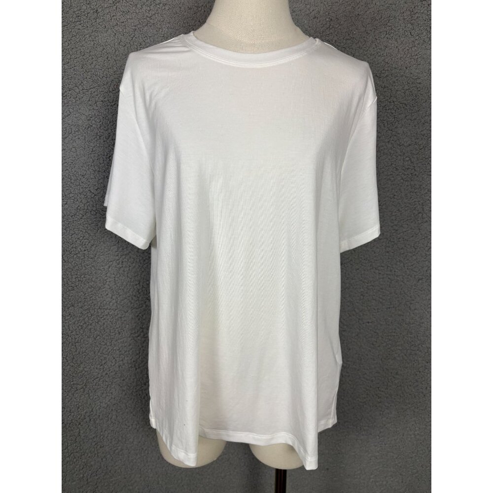 Baleaf Women's Short Sleeve Athletic Tee-Shirt White XL New With Imperfections